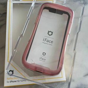 iFace Reflection ピンクiPhone12 iPhone12pro クリアピンク　ネオケース Hamee