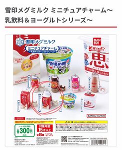 雪印メグミルク ミニチュアチャーム～乳飲料＆ヨーグルトシリーズ～