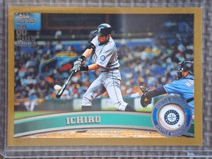 2011 Topps #200 ICHIRO SUZUKI Gold 1947/2011 Seattle Mariners Orix Blue Wave