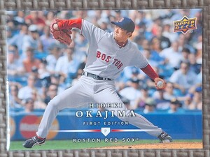 2008 Upper Deck First Edition #186 HIDEKI OKAJIMA Boston Red Sox Yomiuri Giants Hokkaido Nippon Ham Fighters