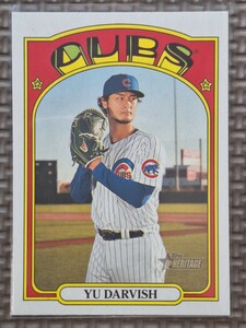 2021 Topps Heritage #263 YU DARVISH Chicago Cubs Texas Rangers Hokkaido Nippon Ham Fighters