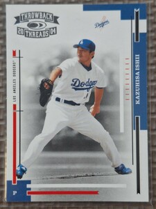 2004 Donruss Throwback Threads #102 KAZUHISA ISHII Los Angeles Dodgers Yakult Swallows