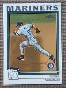 2004 Topps Chrome #10 ICHIRO SUZUKI Seattle Mariners Orix Blue Wave