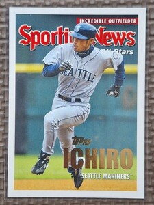 2004 Topps #361 ICHIRO SUZUKI Sporting News Incredible Outfielder Seattle Mariners Orix Blue Wave