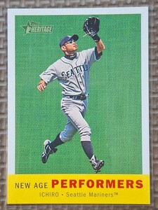 2008 Topps Heritage #NAP2 ICHIRO SUZUKI New Age Performers Seattle Mariners Orix Blue Wave