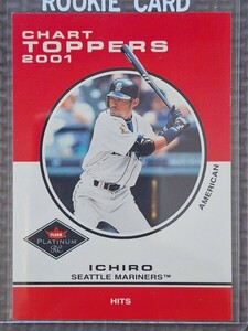 2001 Fleer Platinum #417 ICHIRO SUZUKI Chart Toppers Hits Seattle Mariners Orix Blue Wave