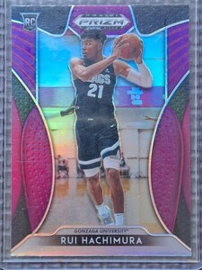 2019-20 Panini Prizm Draft Picks #73 RUI HACHIMURA RC Purple Prizm Gonzaga Washington Wizards Los Angeles Lakers