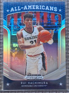 2019-20 Panini Prizm Draft Picks #84 RUI HACHIMURA RC All-Americans Silver Prizm Gonzaga Washington Wizards Los Angeles Lakers