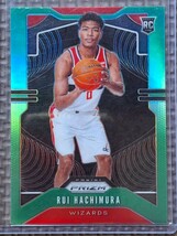 2019-20 Panini Prizm #255 RUI HACHIMURA RC Green Prizm Gonzaga Washington Wizards Los Angeles Lakers_画像1