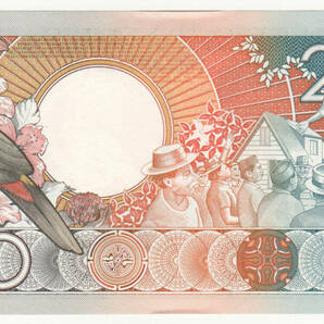 【未使用】スリナム 250ギルダー 紙幣 1988年版 ピン札UNC A07の画像2
