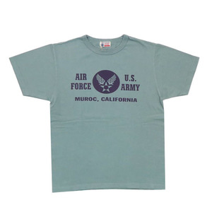 BUZZ RICKSON'S 半袖 Ｔシャツ　“U.S.A.A.F.MUROC，CA” BR79044 SAGE GREEN　XLサイズ