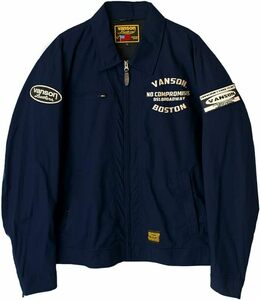 VANSON コットンジャケット VS22106SNV/ IV　肩・肘・脊椎・胸部プロテクター標準装備 2XL 