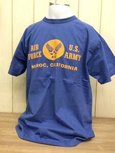 BUZZ RICKSON'S 半袖 Ｔシャツ　“U.S.A.A.F.MUROC，CA” BR79044 BLUE XXLサイズ