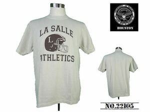 【送料無料 35%OFF】HOUSTON ヒューストン ピグメント ヘビーウェイト プリントTシャツ「LASALLE」 NO.22105 NATURAL_XLサイズ