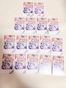 Neo-porte ネオポルテ バレンタイン チェキ風カード 夜絆ニウ　16枚セット　直筆サインあり