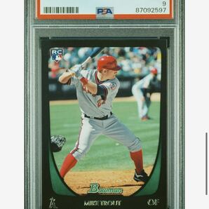 psa9 2011 BOWMAN DRAFT 101 MIKE TROUT RC エンゼルスの画像1