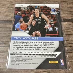 2018-19 PANINI PRIZM 渡邊雄太 ルーキーカード NBAの画像2