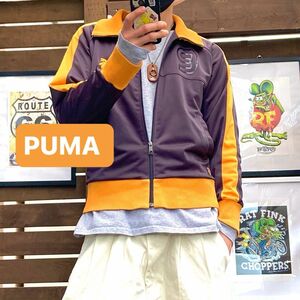 PUMA プーマ　トラックジャケット　ナンバリング　刺繍ロゴ　ドライフィット　ジャージ　M