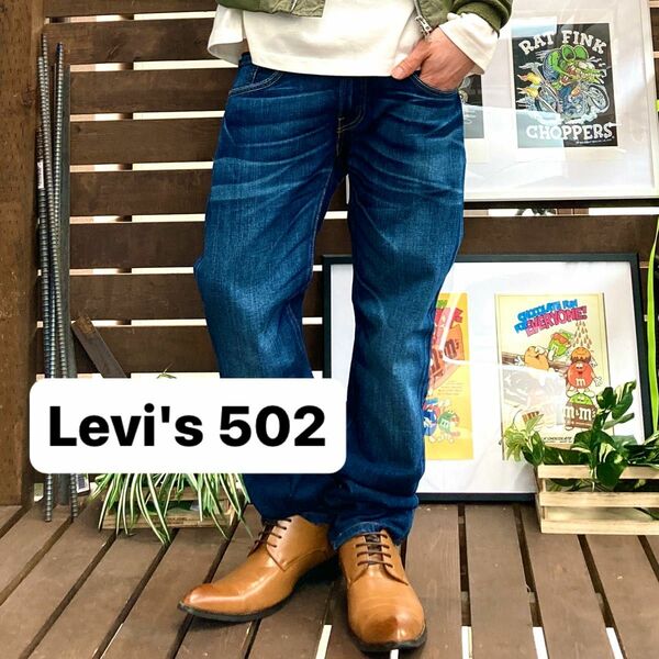 Levi's リーバイス　502 デニムパンツ　テーパード　ユーズド加工　30×33