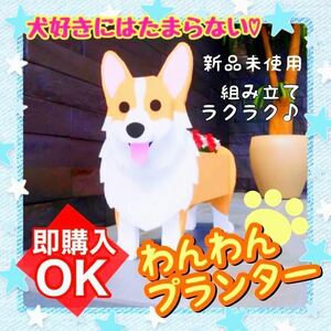 フォロー割 プランター 犬型 組み立て楽々 植木鉢 プランター ガーデニング 母の日 プレゼント GWセール コーギー かわいい 工具不要