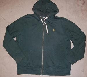 ポロ ラルフローレン Polo RalphLauren フルジップ スウェットパーカー GREEN XXL ビックサイズ