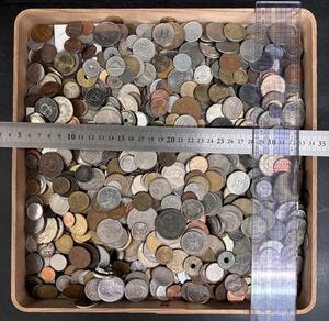 S4196 古美術 古銭 硬貨 貨幣 硬幣 外国銭 世界コイン 大量まとめ 約4.2kg アンティーク