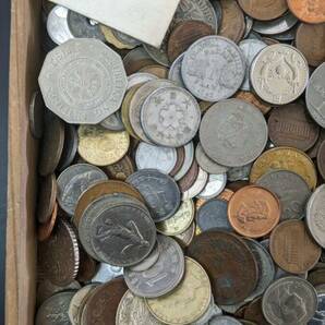 S4240 古美術 古銭 硬貨 硬幣 貨幣 外国銭 世界コイン 大量まとめ 総重量約5.00kg アンティークの画像6