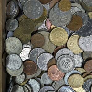 S04302 古美術 古銭 貨幣 硬貨 硬幣 外国銭 世界コイン 大量まとめ 総重量約6.45kg アンティークの画像3