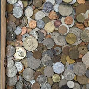 S4247 古美術 古銭 硬貨 硬幣 貨幣 外国銭 世界コイン 大量まとめ 総重量約4.26kg アンティークの画像9