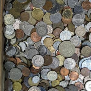 S04302 古美術 古銭 貨幣 硬貨 硬幣 外国銭 世界コイン 大量まとめ 総重量約6.45kg アンティークの画像9
