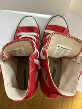 ABCマート購入 CONVERSE ALLSTAR 赤24cm コンバース オールスター スニーカー ハイカット USED 古着_画像9