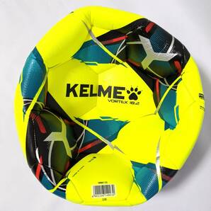 KELME サッカーボール(ラミネート） VORTEX18.2 ネオンイエロー 空気入れ付きの画像6