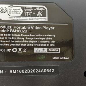 【1円出品】NAVISKAUTO ポータブルビデオプレーヤー BM1602B-N2ブラック 16インチ USB対応 リモコン付きの画像5