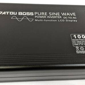 DATOUBOSS PSW1000 正弦波 24V 1000W/2000W純正弦波インバーター DC 24VをAC 100Vに変換 サイズ310×173×76mm の画像2