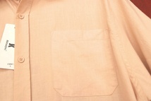 新品■JEKAOYI リネン混 半袖 シャツ L ベージュ メンズ ゆったりサイズ 綿麻 涼しい ナチュラル シワ加工 シンプル ジャケット カジュアル_画像6