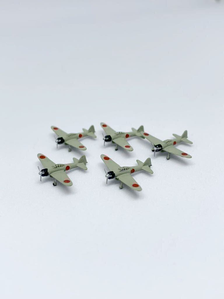 1/700 Zero Type Carrier Fighter (Painted) Set of 5 Fighter Completed Painted Zero Fighter Type 21 Naval Aircraft Plastic Model Navy Aircraft, plastic model, aircraft, Finished product