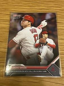 二刀流 10奪三振 ＆ 2本塁打 MLB 2023 Topps now 大谷翔平 SHOHEI OHTANI 6th EVER IN MODERN ERA WITH 10Ks,2 HRs IN SINGLE GAME #505