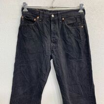 2404-83 Levi's 501 デニムパンツ W33 リーバイス ボタンフライ ブラック コットン USA製 古着卸 アメリカ仕入_画像2