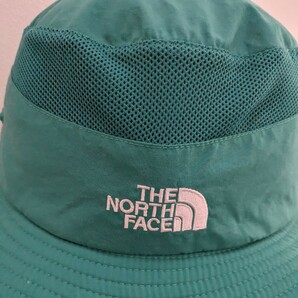 The North Face ノースフェイス サンシールドハット グリーン キッズ帽子の画像2