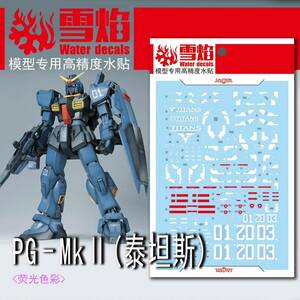 PG 1/60 RX-178 ガンダムMk-II(ティターンズカラー)専用水転写式デカール