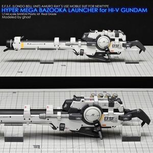 ＲＧ 1/144 Hi-νガンダム専用ハイパー・メガ・バズーカ・ランチャー専用水転写式デカール