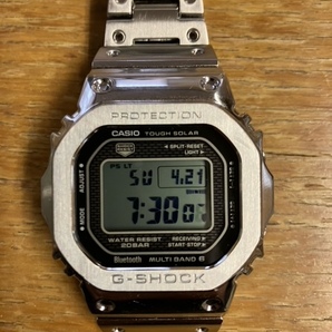 保証期限内 カシオ 電波ソーラー 腕時計 G-SHOCK GMW-B5000D-1JF フルメタル 5000シリーズ スマホリンク 純正ブレスの画像1