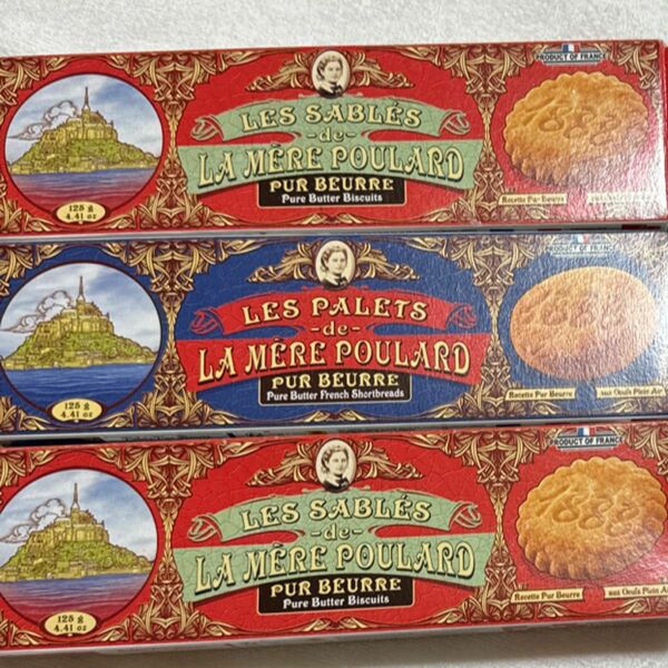 フランス製 La Mere Poulard ラ メール プラール 箱入り クッキー 容量 375g ビスケット サブレ 食品 新品