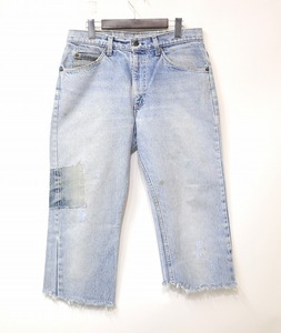 80s USA製 Levi's (リーバイス) 509-0217 クロップド デニムパンツ DENIM PANTS JEANS ジーンズ 年代 ヴィンテージVintage 7分丈 オレンジ