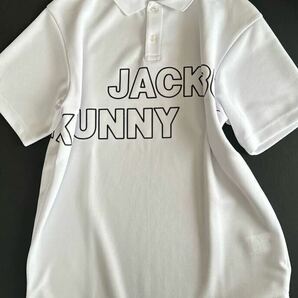 6/XL 新品/JACK BUNNY (ジャックバニー/メンズ] 半袖 ポロシャツ PEダブルカノコ ゴルフシャツ ゴルフウェア 父の日プレゼントに◎ 白/WHの画像2
