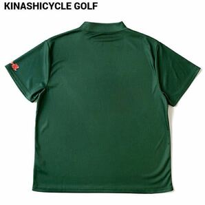 Lサイズ 即日発送/大人気/新品/KINASHI CYCLE GOLF モックネック（プロゴルファー猿カラー）木梨サイクル ゴルフ グリーン 木梨憲武 の画像2