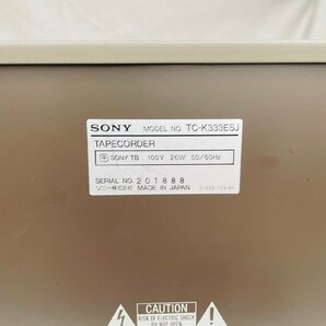 P1664☆【ジャンク】SONY ソニー TC-K333ESJ カセットデッキの画像6