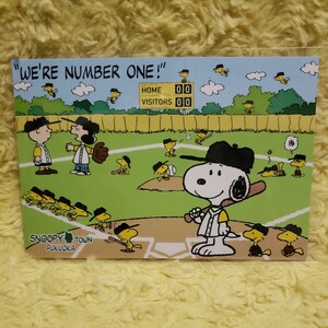 Snoopy Town Fukuoka Limited Post Card Baseball