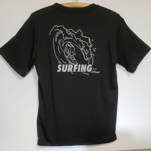 ピーナッツ　スヌーピー　サーフスヌーピー　Tシャツ　ブラック