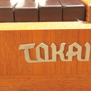 東海楽器 トーカイ TOKAI スピネット チェンバロ TS-201 54鍵盤 C～f3 4-1/2オクターブ 彫刻入り丸脚 バフストップ付 取説・ハンマー付きの画像9